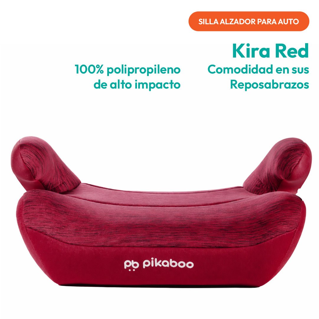 Alzador Auto Infantil Rojo Seguridad Asiento Niños Pikaboo - Lhua Store