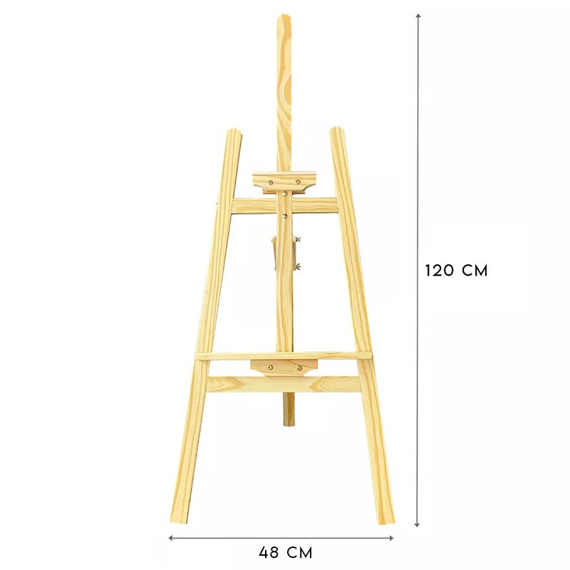 Atril Caballete De Madera Plegable 120cm Para Pintar Arte - Lhua Store