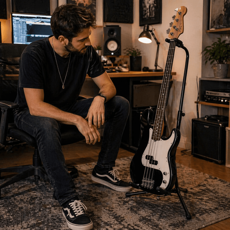 Atril Soporte De Guitarra Acústica Clásica Eléctrica Bajo - Lhua Store