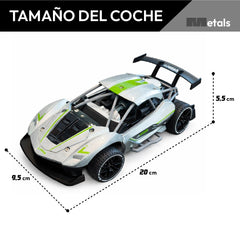 Auto Deportivo Rally Racing A Control Remoto Recargable Gris Juguete Niños - Lhua Store