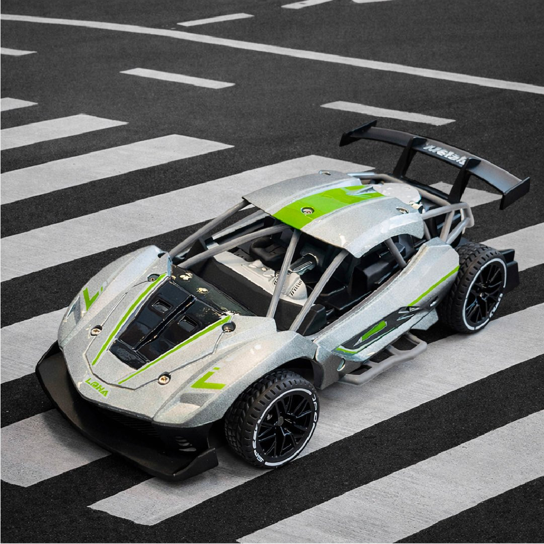 Auto Deportivo Rally Racing A Control Remoto Recargable Gris Juguete Niños - Lhua Store