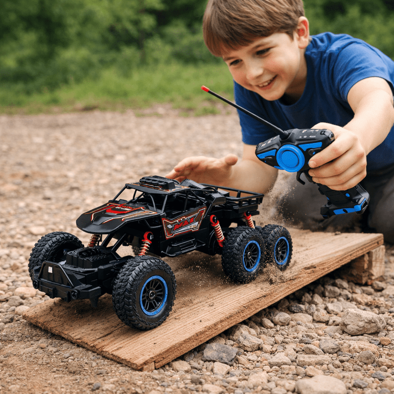 Auto Todoterreno 6 Ruedas Control Remoto Recargable Juguete Niños - Lhua Store