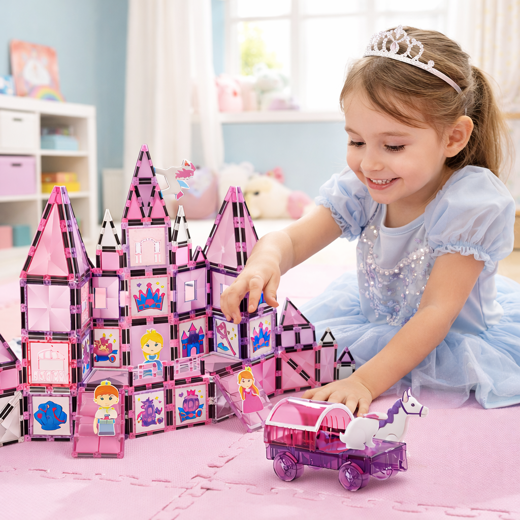 Bloques Magneticos Construccion 78pcs Juguete Armable Niñas - Lhua Store