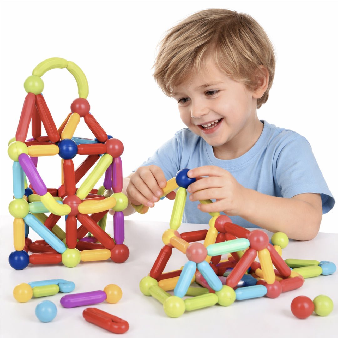 Bloques Magnéticos De Construcción 136pcs Juego Niños - Lhua Store