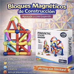 Bloques Magnéticos De Construcción 136pcs Juego Niños - Lhua Store