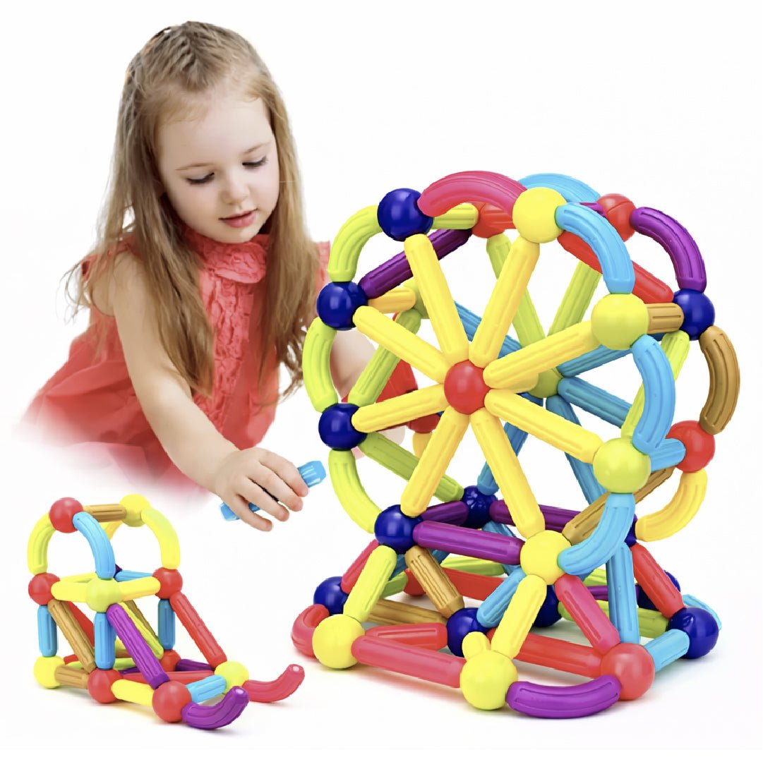 Bloques Magnéticos Sticks de Construcción 42 Pcs Juguete Niños - Lhua Store
