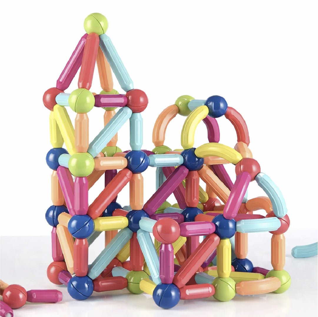 Bloques Magnéticos Sticks de Construcción 66 Pcs Juguete Niños - Lhua Store