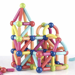 Bloques Magnéticos Sticks de Construcción 66 Pcs Juguete Niños - Lhua Store