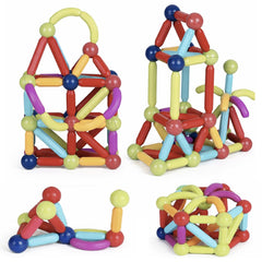 Bloques Magnéticos Sticks de Construcción 86 Pcs Juguete Niños - Lhua Store