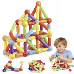 Bloques Magnéticos Sticks de Construcción 86 Pcs Juguete Niños - Lhua Store