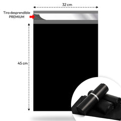 Bolsas Courier Autoadhesivo 32x45cm Pack 100 Negro Plásticas - Lhua Store