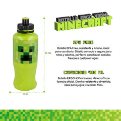 Botella Tomatodo Minecraft 430ml BPA Free Original Niños - Lhua Store