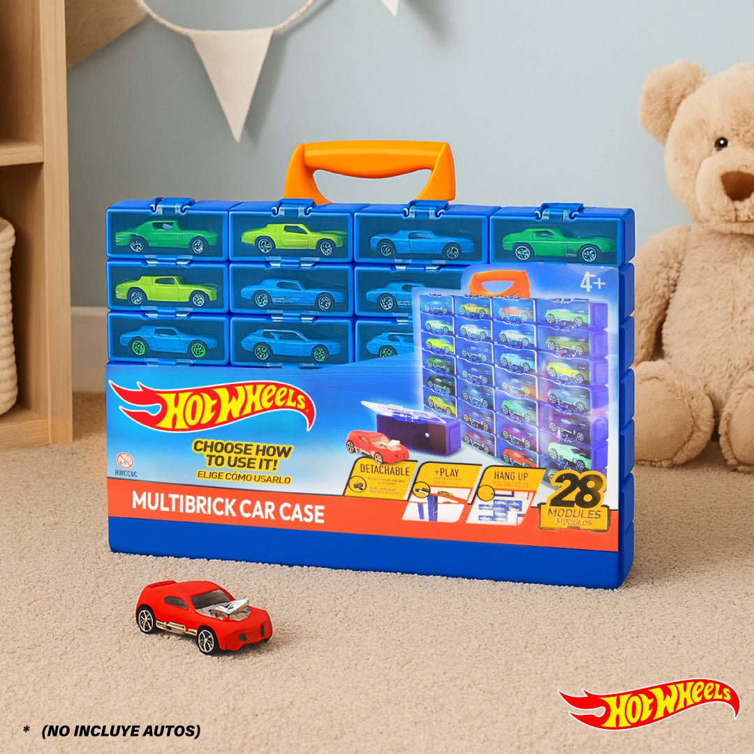Caja Hot Wheels 28 Compartimentos Estuche Autos Juguete - Lhua Store