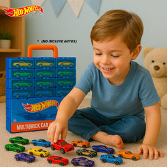 Caja Hot Wheels 28 Compartimentos Estuche Autos Juguete - Lhua Store