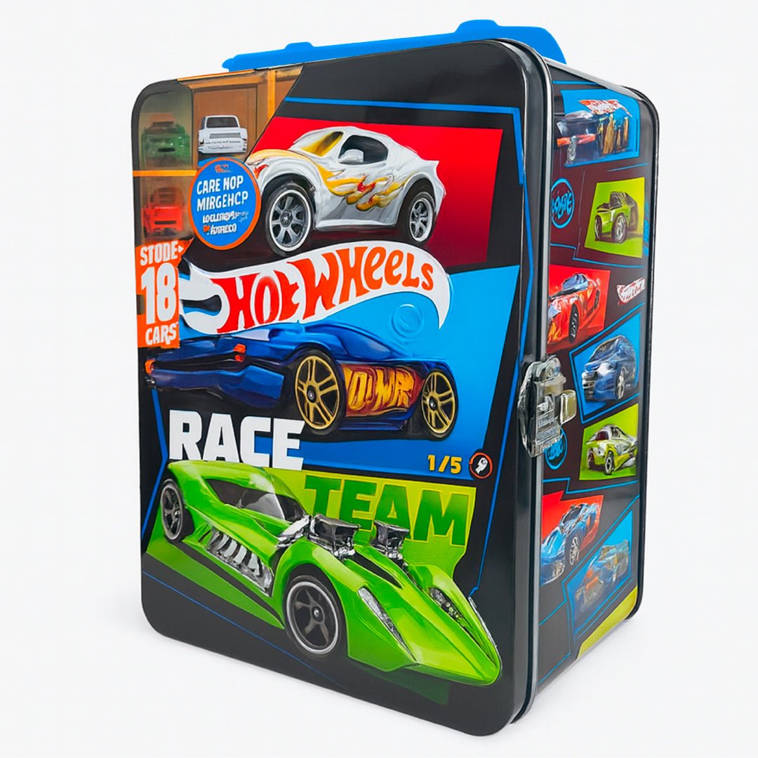 Caja Hot Wheels Guarda 18 Autos Estuche Metálico Juguete - Lhua Store