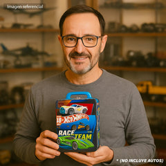 Caja Hot Wheels Guarda 18 Autos Estuche Metálico Juguete - Lhua Store