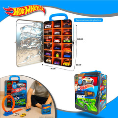 Caja Hot Wheels Guarda 18 Autos Estuche Metálico Juguete - Lhua Store