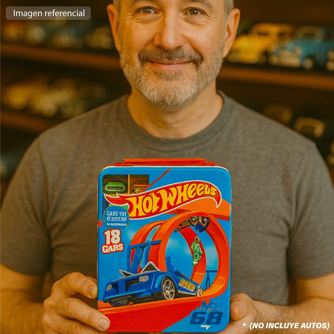 Caja Hot Wheels Guarda 18 Autos Juguete Estuche Metálico - Lhua Store