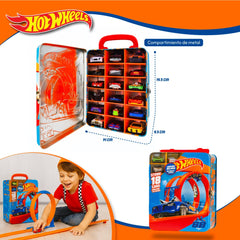Caja Hot Wheels Guarda 18 Autos Juguete Estuche Metálico - Lhua Store