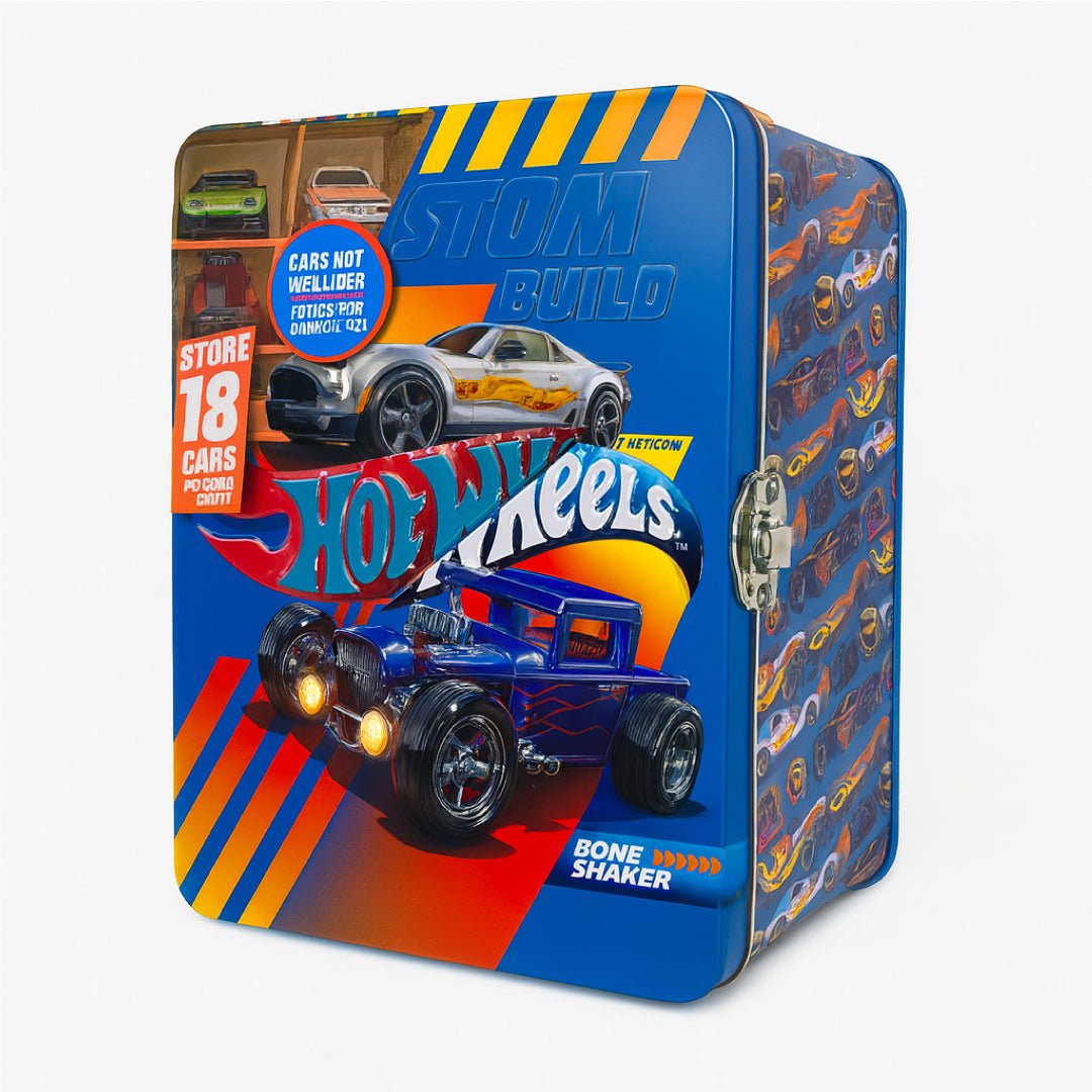 Caja Hot Wheels Guarda 18 Autos Metálica Niños Juguete - Lhua Store