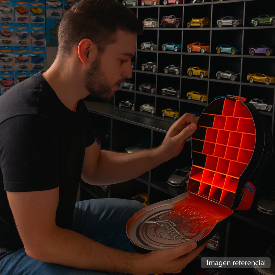 Caja Metálica 29 Autos Hot Wheels Colección Organizador - Lhua Store