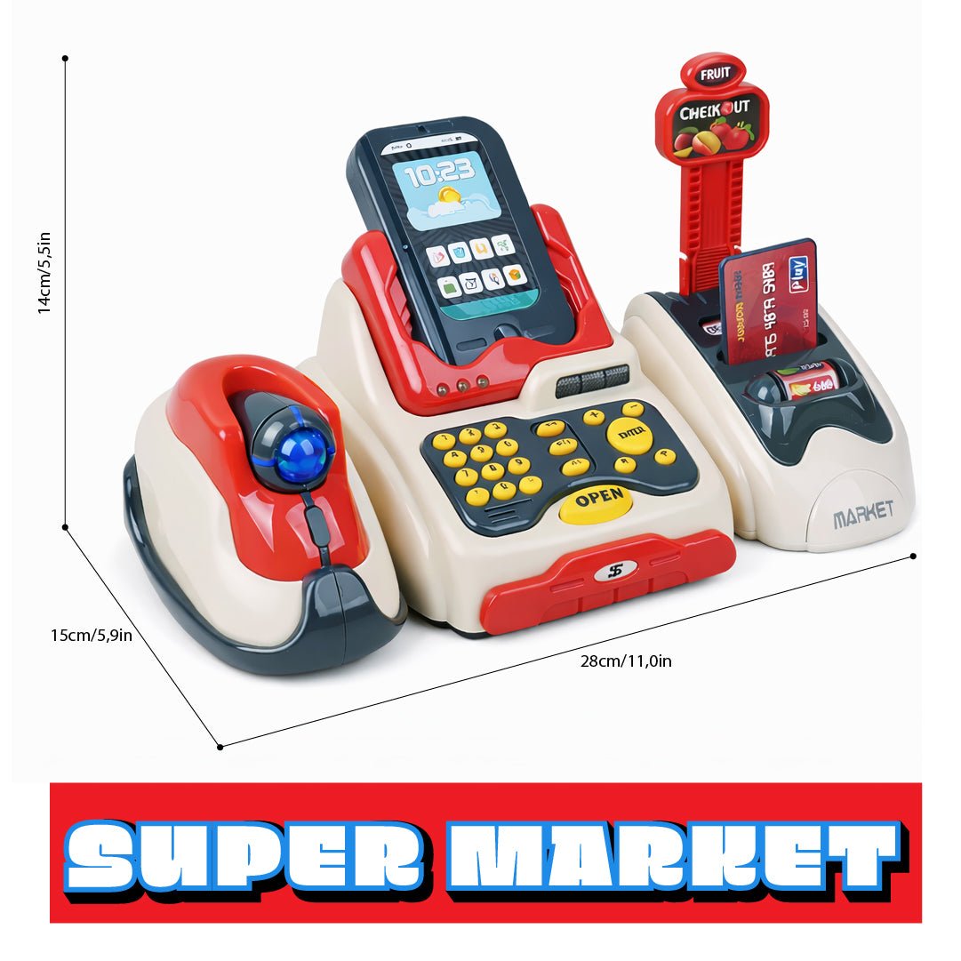 Caja Registradora Juguete Infantil Supermercado 33 Pcs Niños - Lhua Store