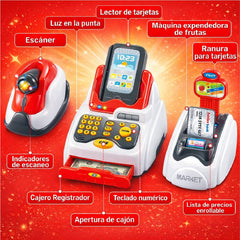 Caja Registradora Juguete Infantil Supermercado 33 Pcs Niños - Lhua Store