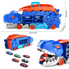 Camión Dinosaurio Juguete Transportador Pista Autos Niños - Lhua Store