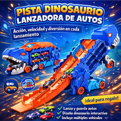 Camión Dinosaurio Juguete Transportador Pista Autos Niños - Lhua Store