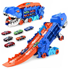 Camión Dinosaurio Juguete Transportador Pista Autos Niños - Lhua Store