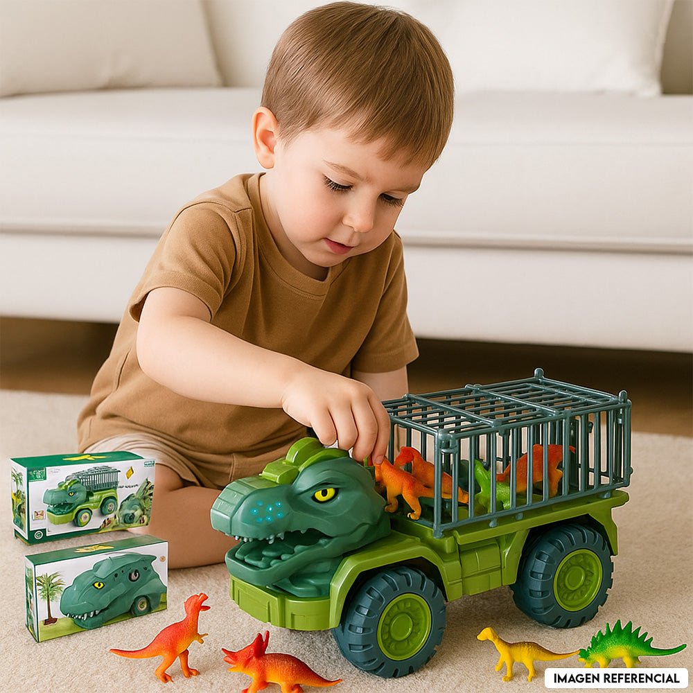 Camion Transportador De Dinosaurios Tiranosaurio Rex Juguete - Lhua Store