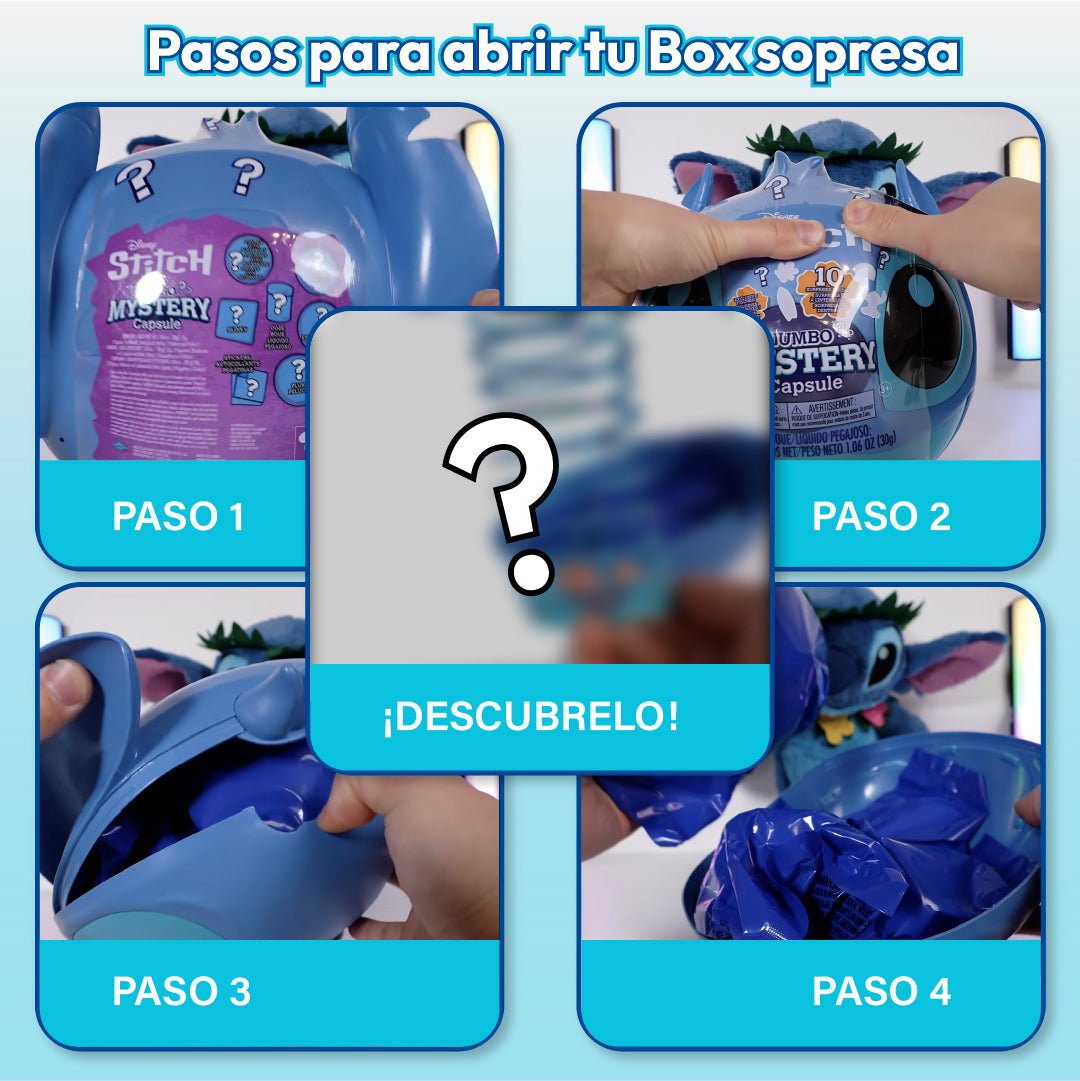 Cápsula Sorpresa Stitch Disney Jumbo 9 Piezas Juguete Niños - Lhua Store