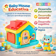 Casa Didáctica Montessori Bebe Interactivo Juguete Baby Clementori - Lhua Store