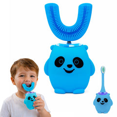 Cepillo De Dientes Eléctrico Niños 2 en 1 Ultrasónico Forma de U - Lhua Store