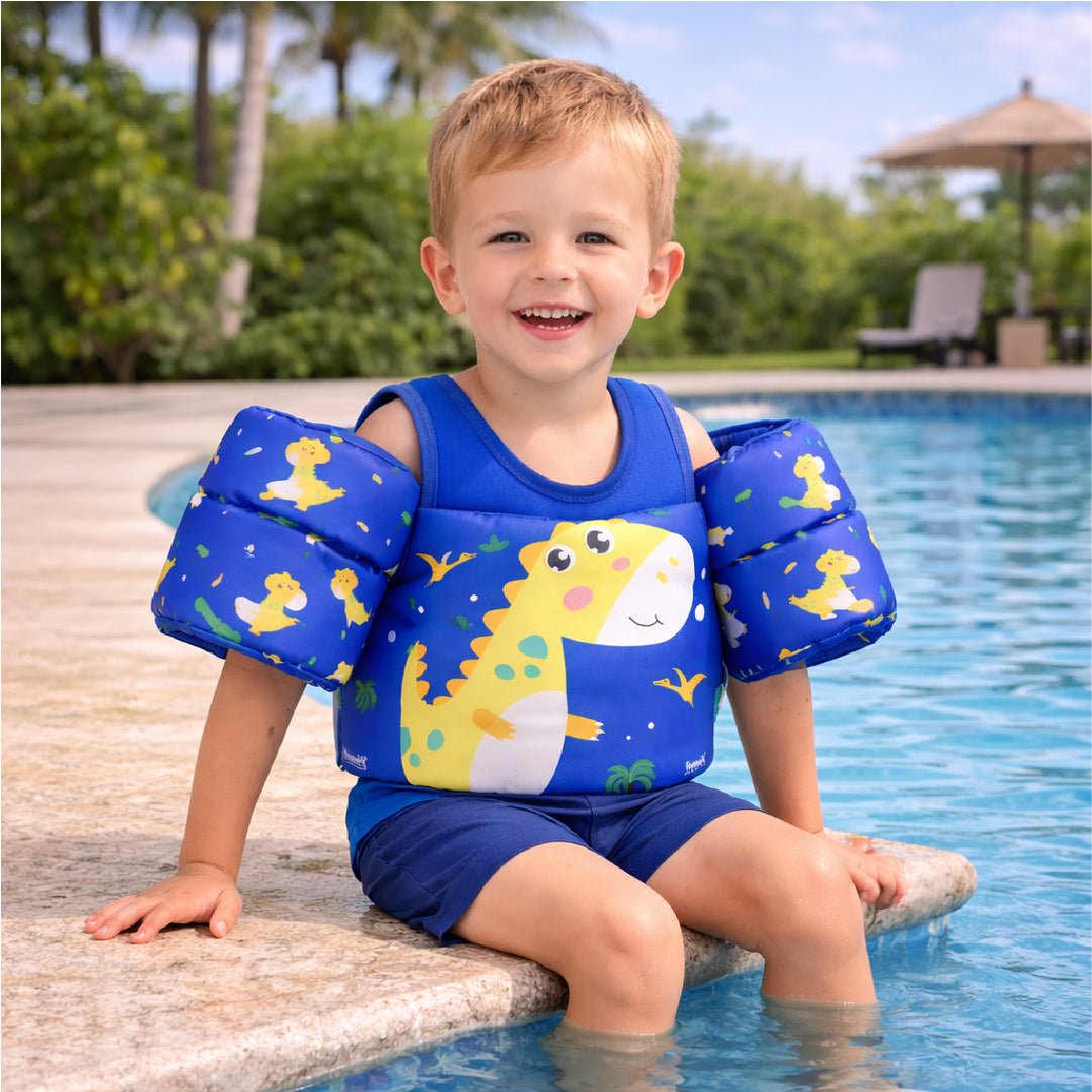 Chaleco Flotador Alitas Dinosaurio 2 A 6 Años Niños Piscina - Lhua Store