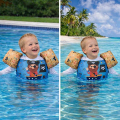 Chaleco Flotador Alitas Pirata 2 A 6 Años Infantil Piscina - Lhua Store