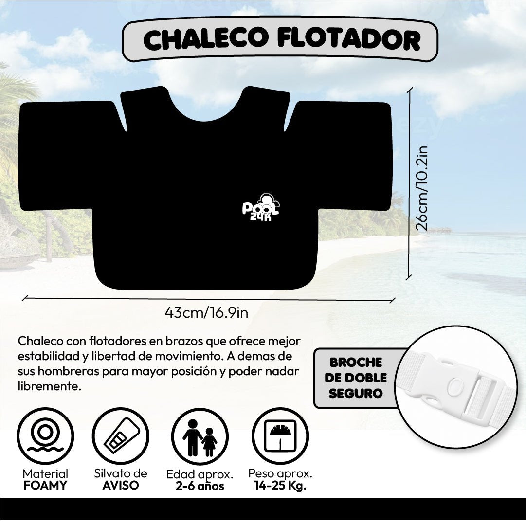 Chaleco Flotador Alitas Siren Pearls 2 A 6 Años Niñas - Lhua Store