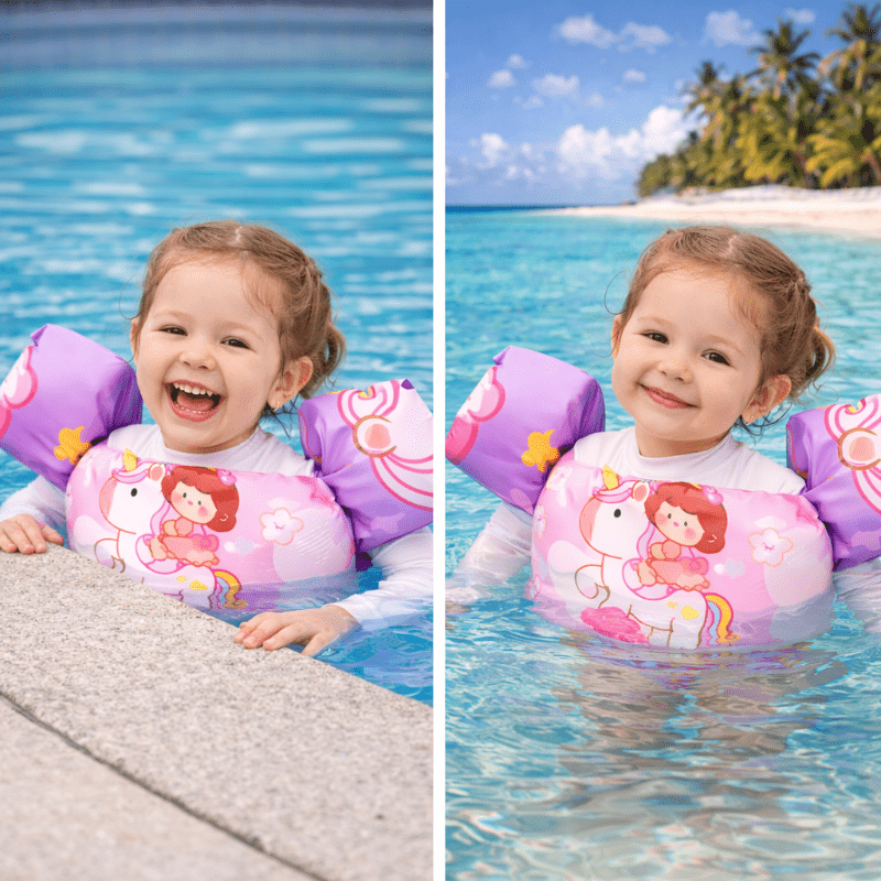 Chaleco Flotador Alitas Unicornio 2 A 6 Años Infantil Niñas - Lhua Store