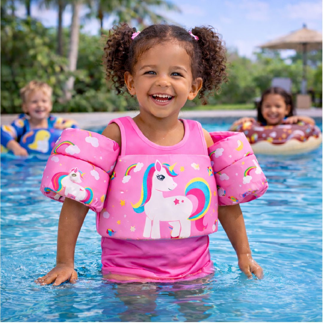 Chaleco Flotador Alitas Unicornio 2 A 6 Años Niñas Piscina - Lhua Store