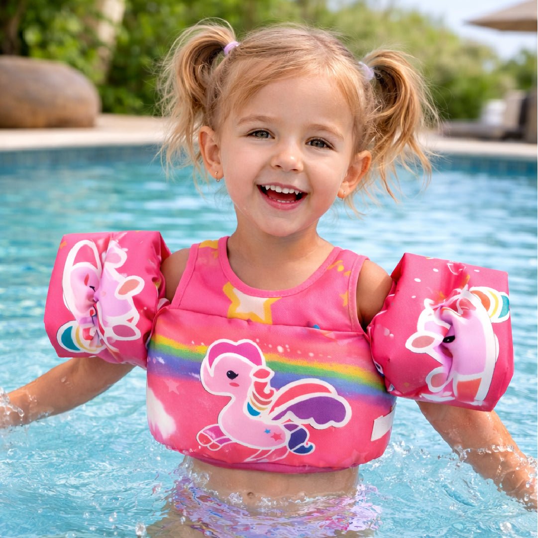 Chaleco Flotador Alitas Unicornio Pink 2 A 6 Años Niñas - Lhua Store