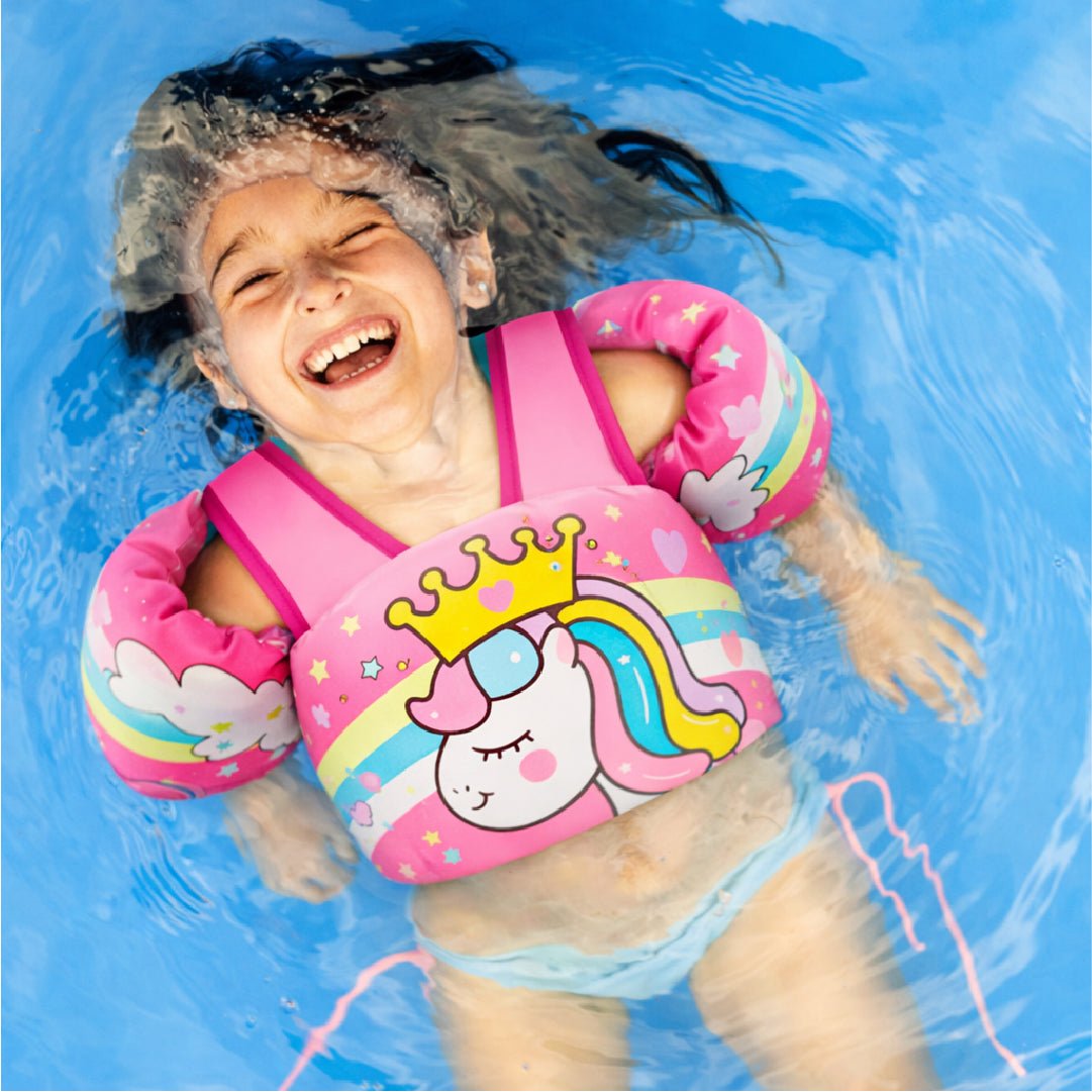Chaleco Flotador Alitas Unicornio Queen 2 A 6 Años Niñas - Lhua Store