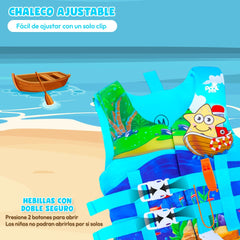Chaleco Flotador Barco Estrella Niños De 6 A 10 Años - Lhua Store