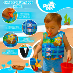 Chaleco Flotador Barco Estrella Niños De 6 A 10 Años - Lhua Store
