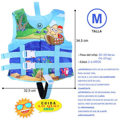 Chaleco Flotador Barco Estrella Niños De 6 A 10 Años - Lhua Store