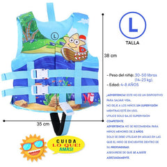 Chaleco Flotador Barco Estrella Niños De 6 A 10 Años - Lhua Store