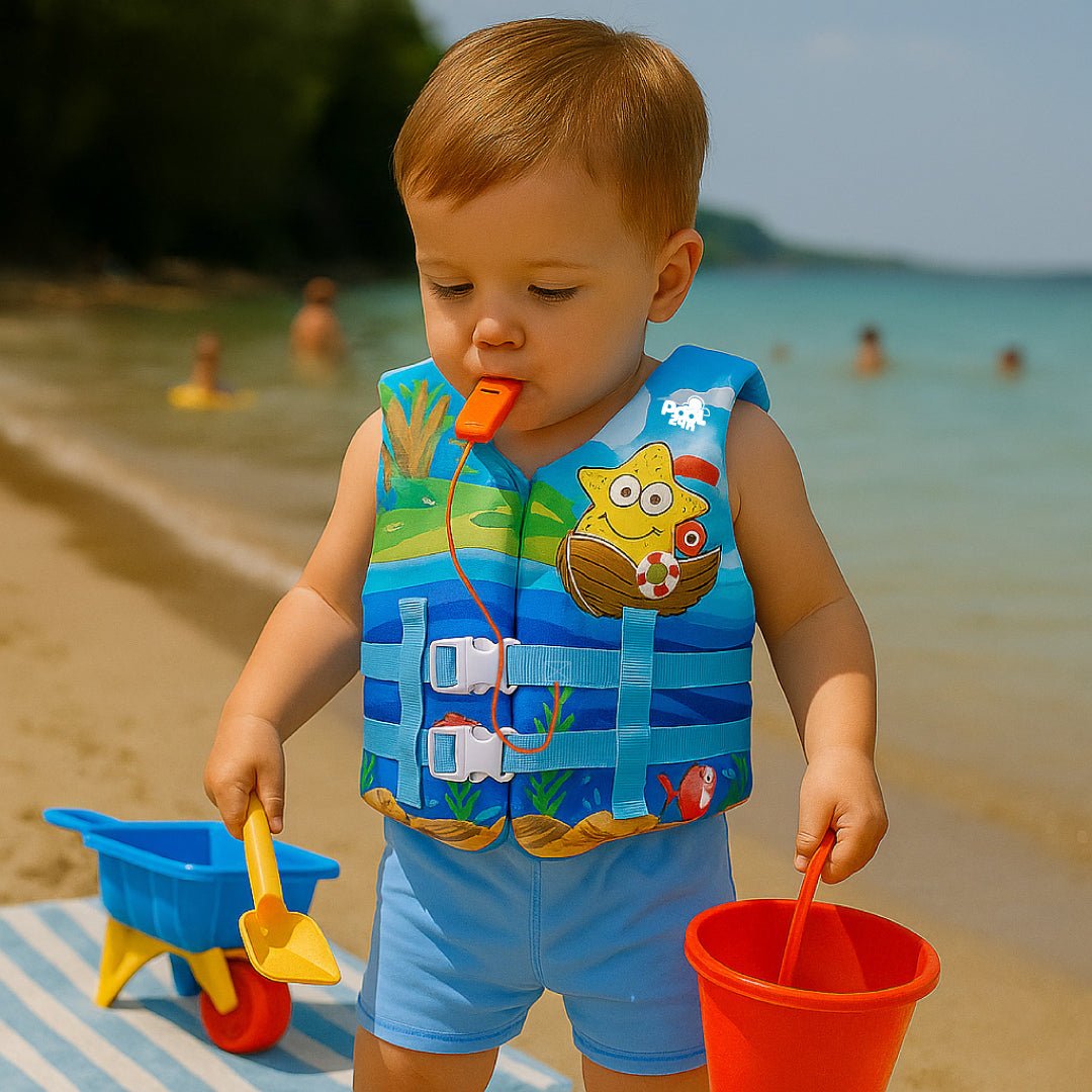 Chaleco Flotador Barco Estrella Niños De 6 A 10 Años - Lhua Store