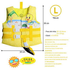 Chaleco Flotador Pato Amarillo Niños De 6 A 10 Años - Lhua Store