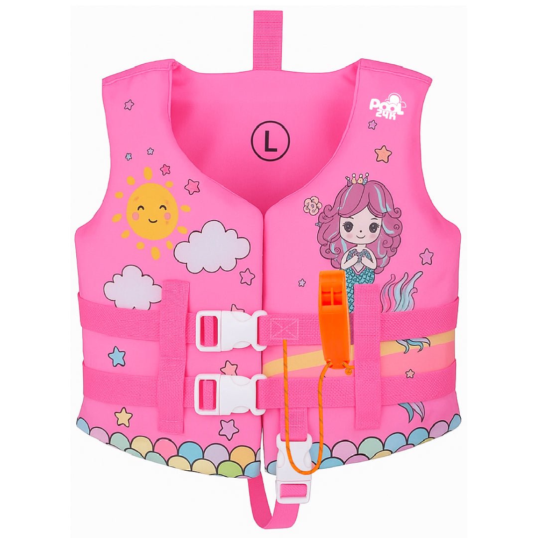 Chaleco Flotador Sirena Niñas Con Silbato De 6 A 10 Años - Lhua Store