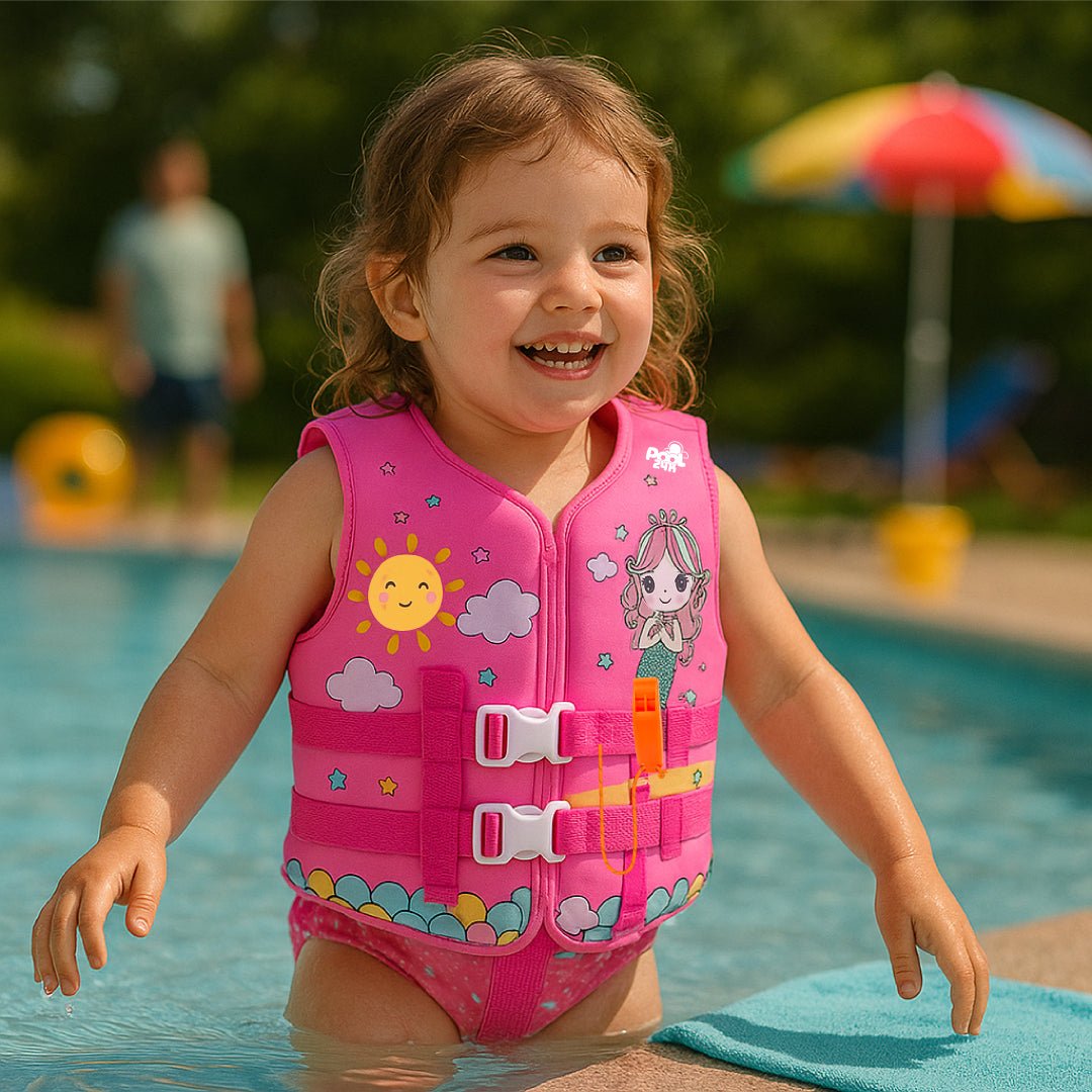 Chaleco Flotador Sirena Niñas Con Silbato De 6 A 10 Años - Lhua Store