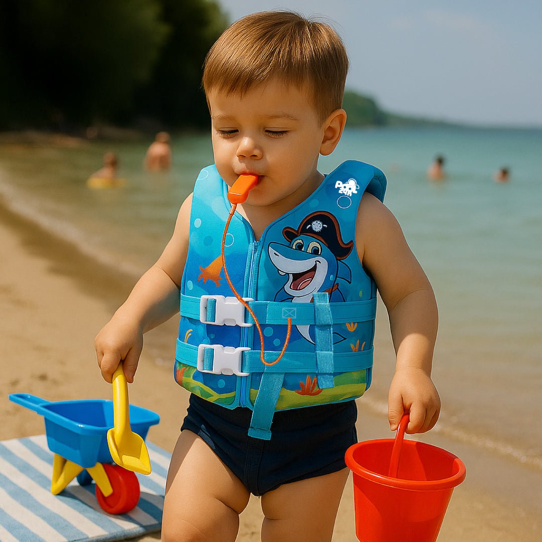 Chaleco Flotador Tiburon Pirata Niños De 6 A 10 Años - Lhua Store